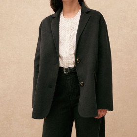 Veste Oversize Karaba Wool Anthracite Hod Paris