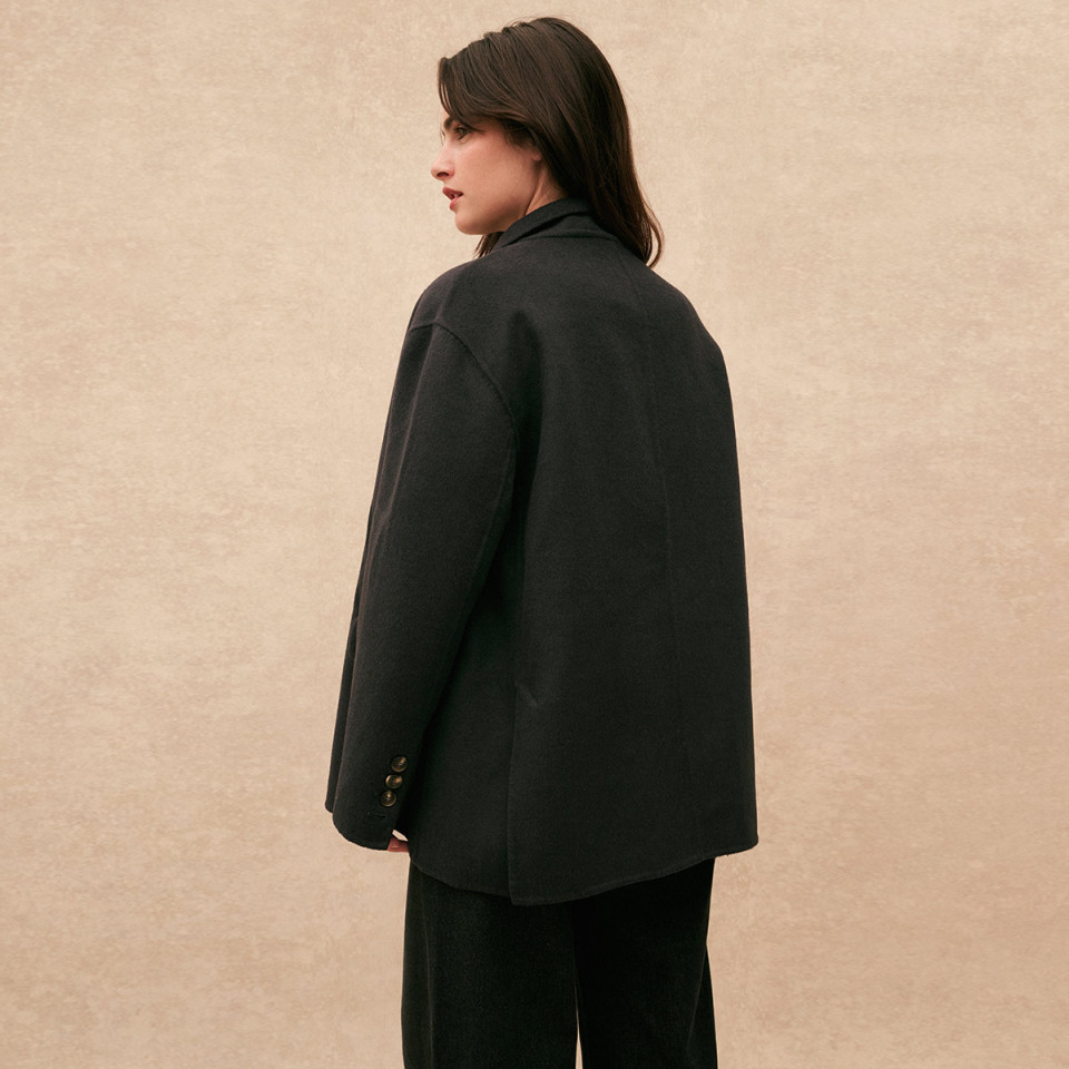 Veste Oversize Karaba Wool Anthracite Hod Paris