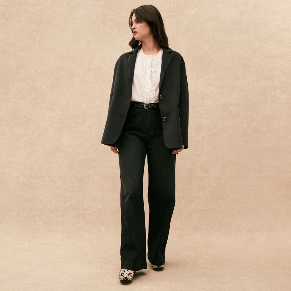 Veste Oversize Karaba Wool Anthracite Hod Paris