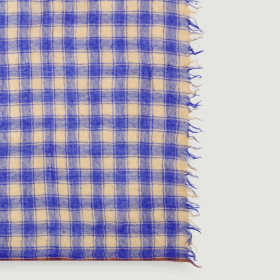 Echarpe à Carreaux en Laine BLUE CHECKS SCARF