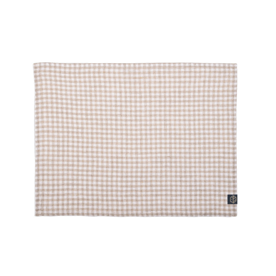 Serviette ou Set de Table PIANA II Lin et Coton  
