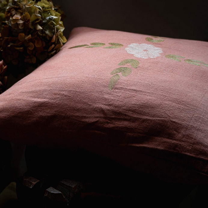 Housse de Coussin Brodé LEONIE