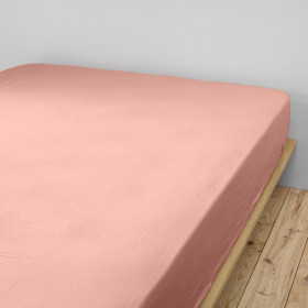 Drap housse Gaze de coton unie GAÏA  
