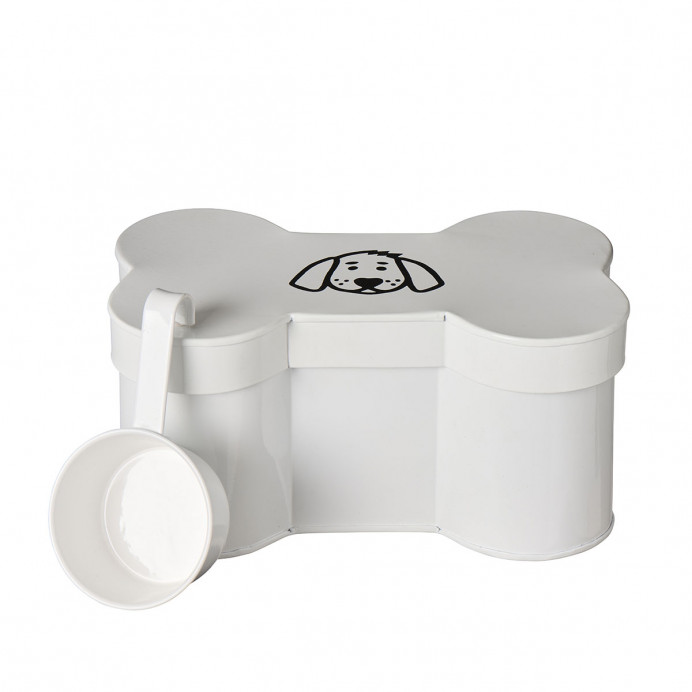 Ib Laursen Boîte à croquettes pour chien en forme d'os
