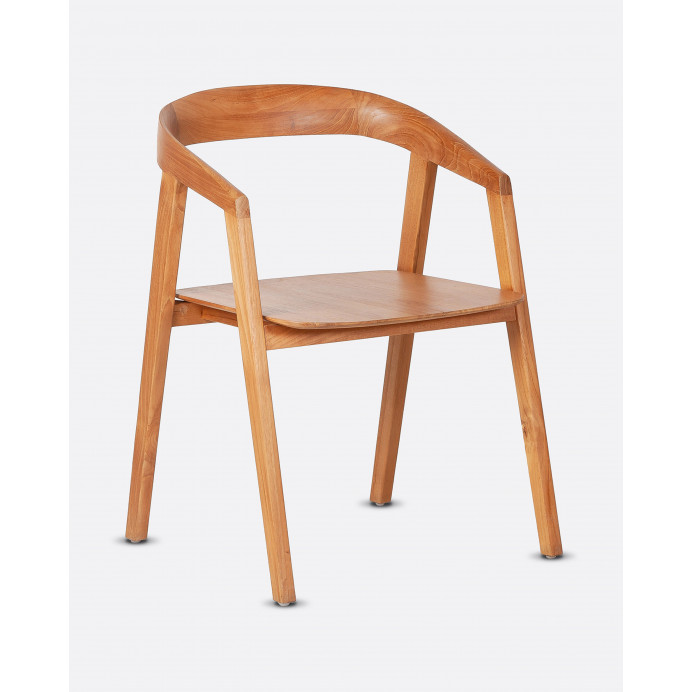 Chaise en teck ARC Naturel - DAREELS