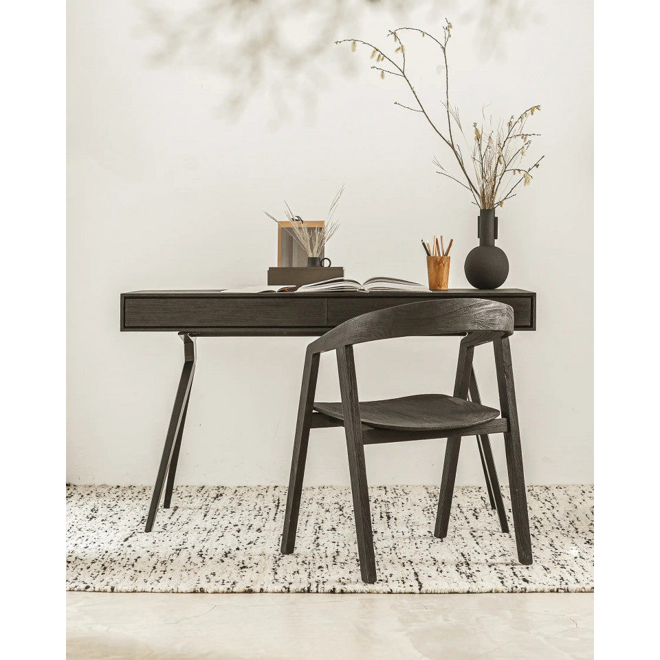 Chaise en teck ARC Noir