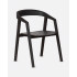 Chaise en teck ARC Noir - DAREELS