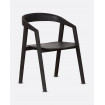 Chaise en teck ARC Noir