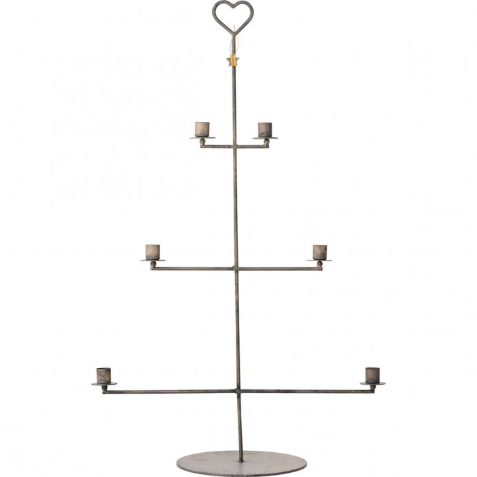 Bougeoir métal 6 bougies diam 2,2cm