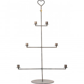 Bougeoir métal 6 bougies diam 2,2cm