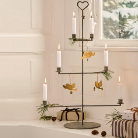 Bougeoir métal 6 bougies diam 2,2cm