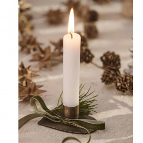 Bougeoir métal en forme de cœur diam 2,2cm