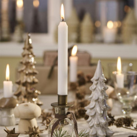 Bougeoir en métal diam 2,2cm à placer dans une bouteille