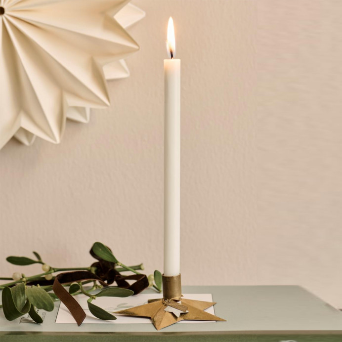 Bougeoir métal forme étoile diam 1,2cm