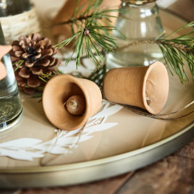 Cloche en argile à suspendre diam 5,5cm