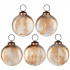 Boules de noel en verre aspect blanc