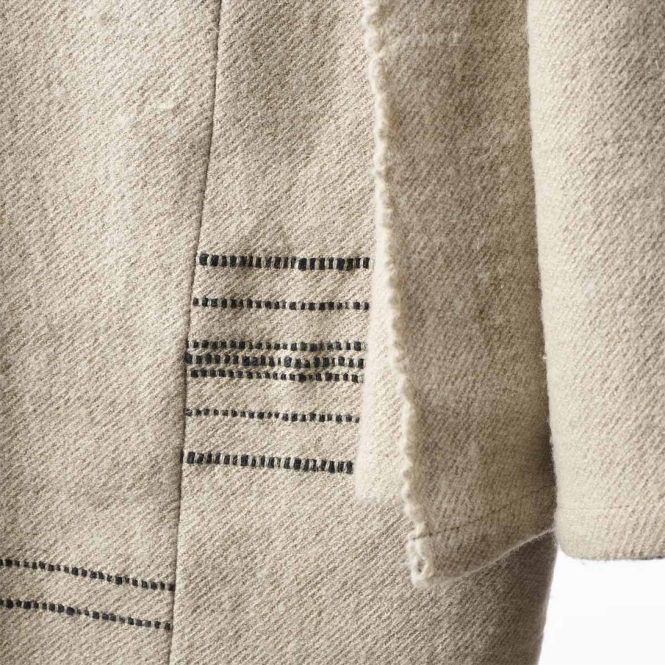 Couvre-Lit en Lin et Laine The Moroccan Stripe  