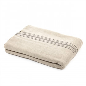 Couvre-Lit en Lin et Laine The Moroccan Stripe  