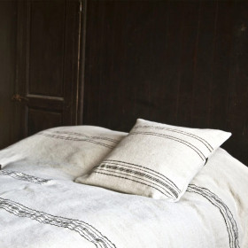 Couvre-Lit en Lin et Laine The Moroccan Stripe