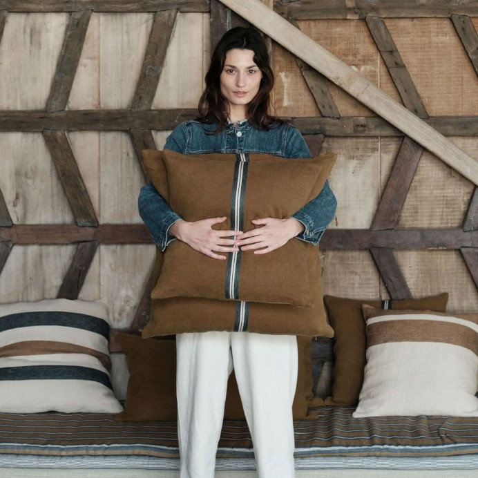 Housse de Coussin en Lin Miles  