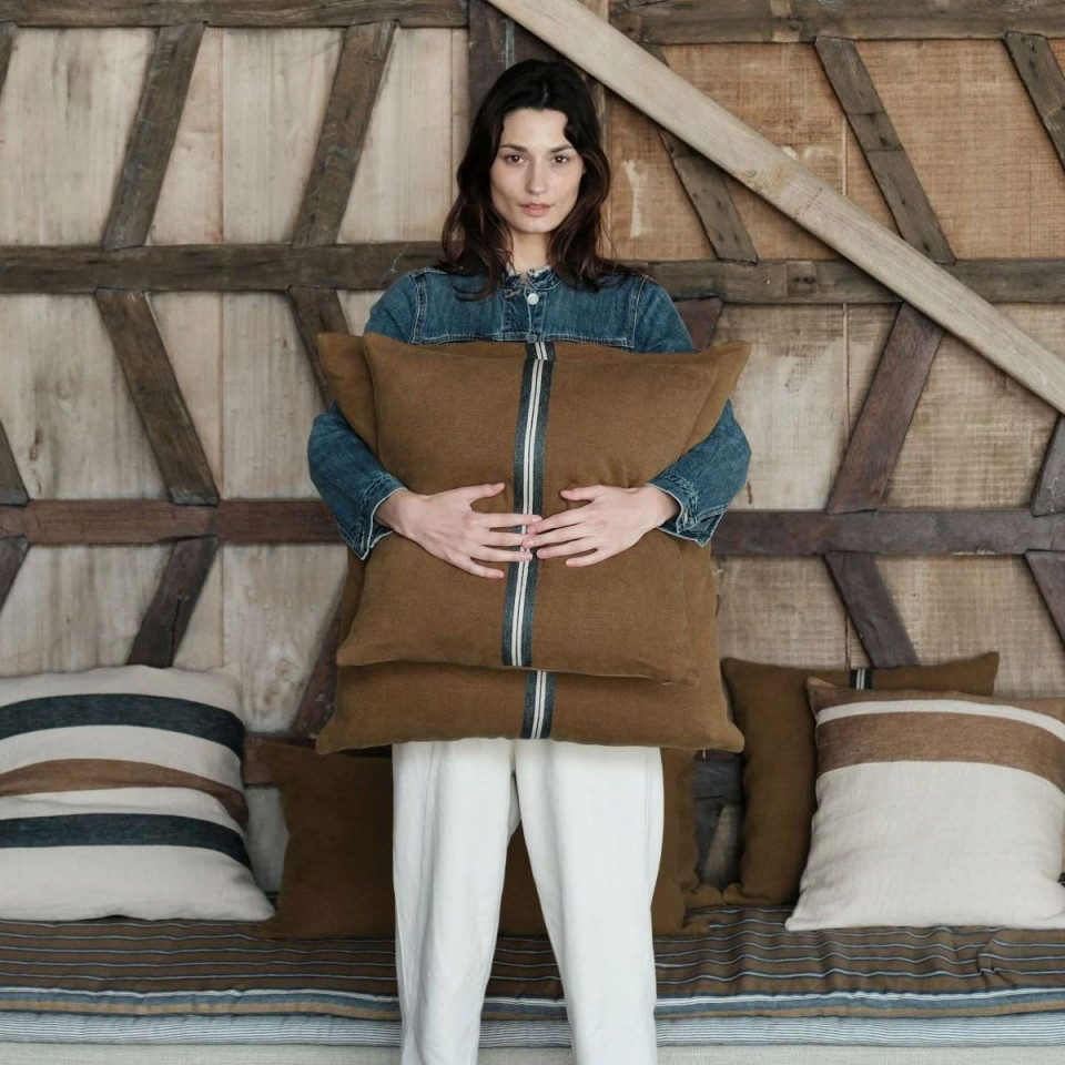 Housse de Coussin en Lin Miles  