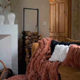 Couvre-lit Maxi Plaid en Fourrure LHASSA