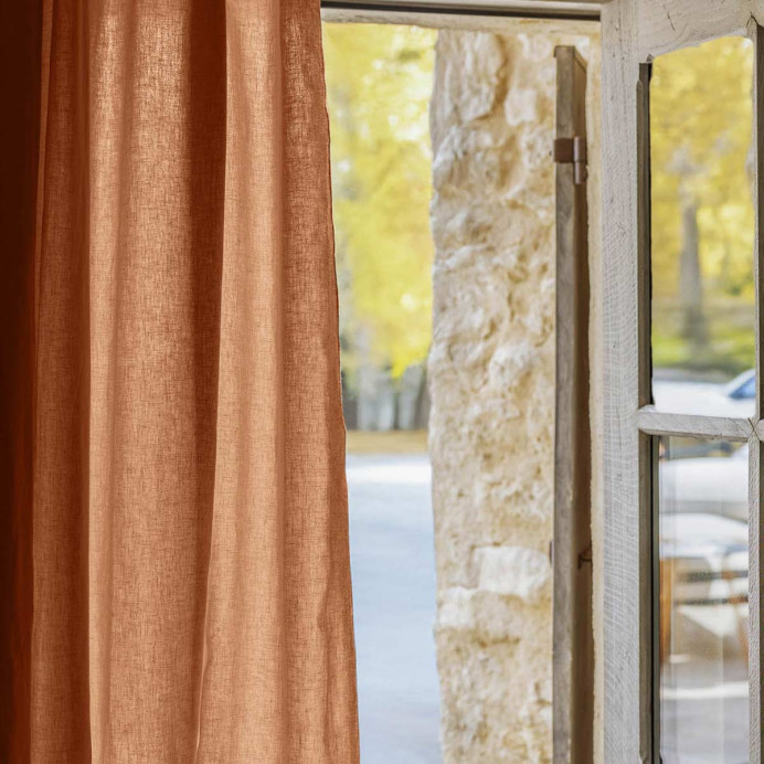 Vent du Sud Rideaux à Oeillets SONATE en Lin Lavé