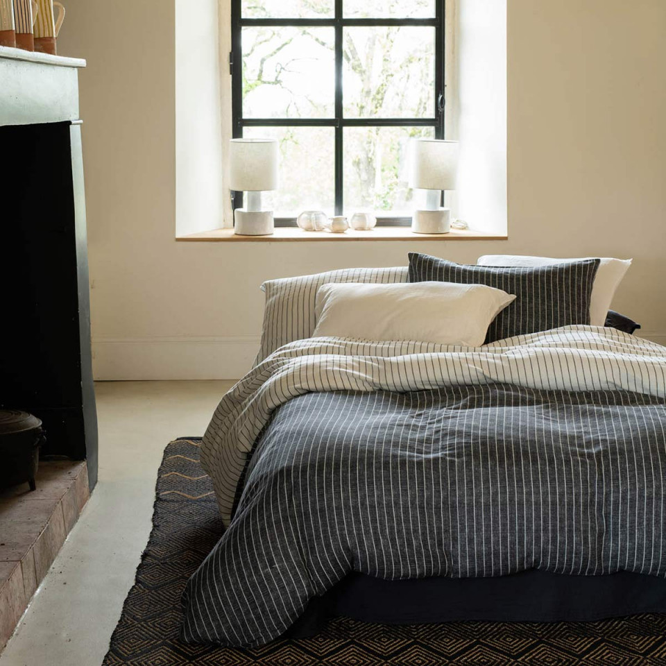 Housse de Couette Réversible en Mousseline de Coton LANA