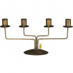 Bougeoir métal 4 bougies diam 2,2cm