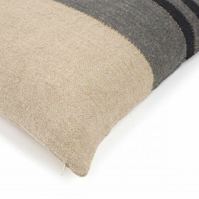 Housse de Coussin Lin et Laine Black House  