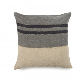 Housse de Coussin Lin et Laine Black House  