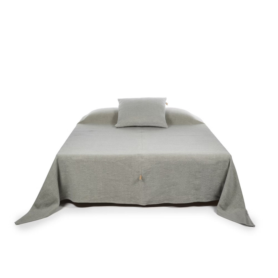 Couvre-Lit Lin et Laine Shetland  