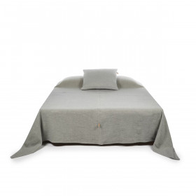 Couvre-Lit Lin et Laine Shetland  