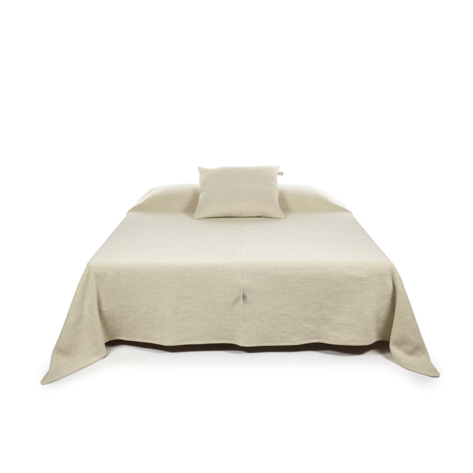 Couvre-Lit Lin et Laine Shetland  