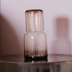 Verre + Carafe pour Table de Chevet