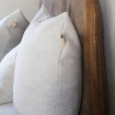 Housse de Coussin Lin et Laine Shetland
