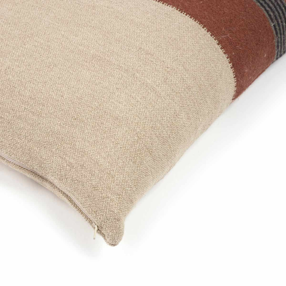 Housse de Coussin Lin et Laine Sienna  