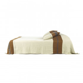 Couvre-Lit Lin et Laine The Highland Stripe