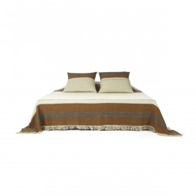 Couvre-Lit Lin et Laine The Highland Stripe