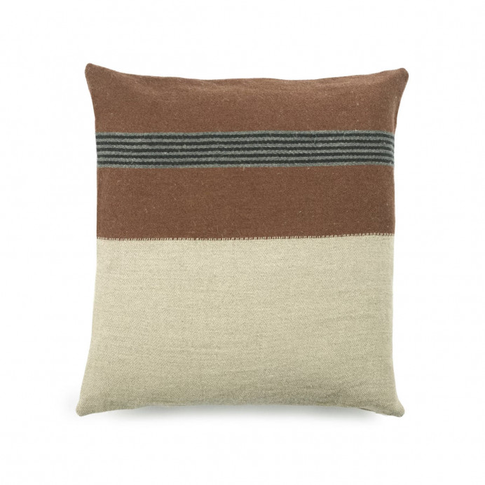 Housse de Coussin Lin et Laine The Highland Stripe
