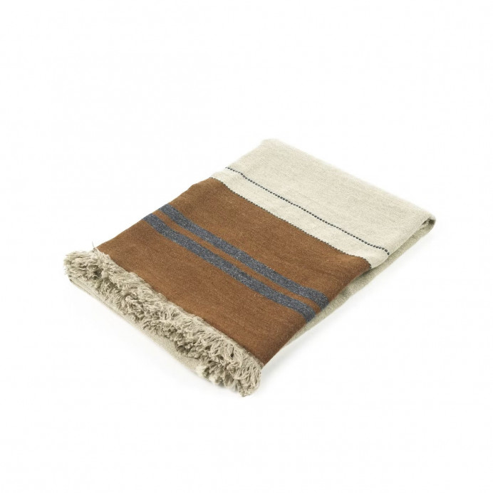 Plaid Lin et Laine The Highland Stripe