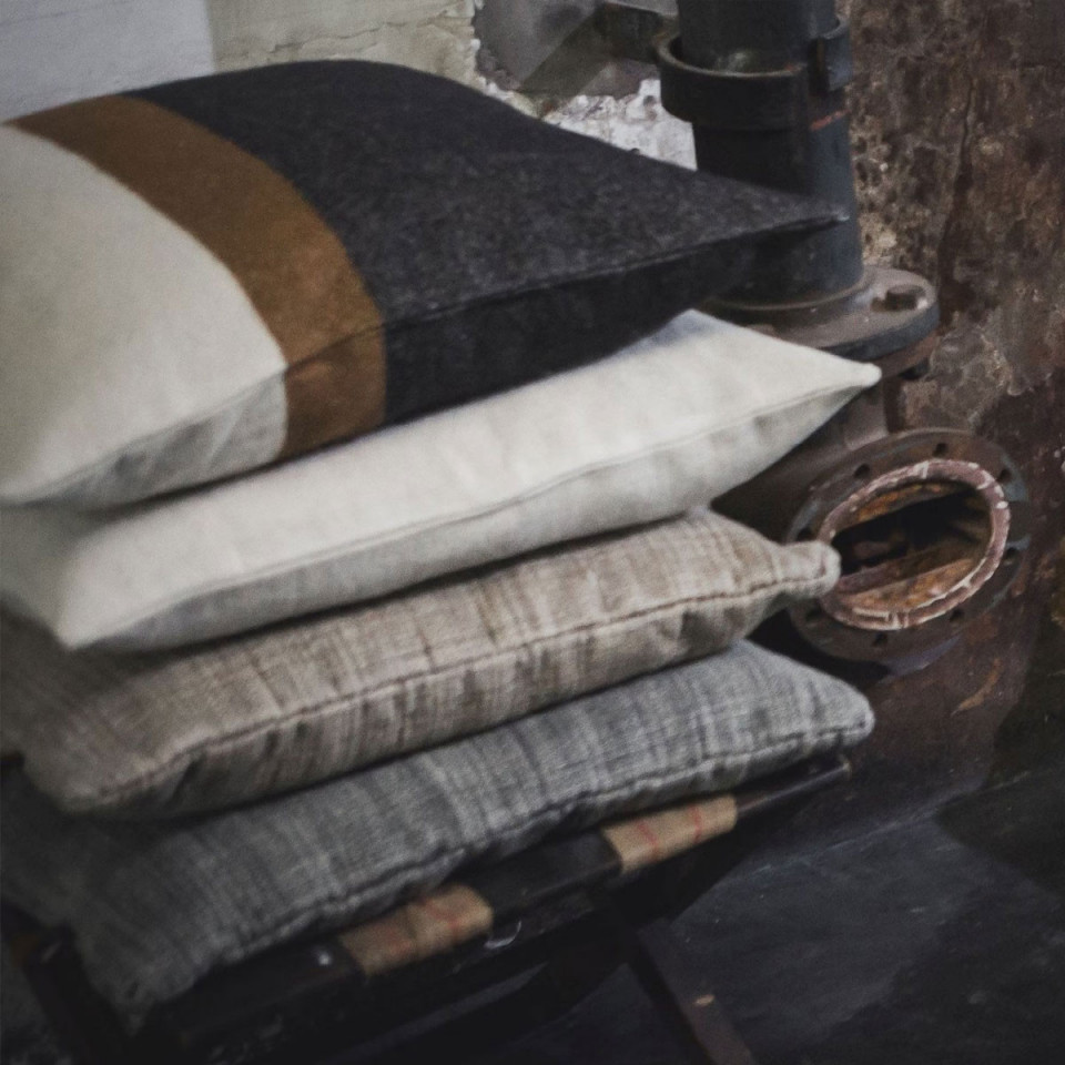 Housse de Coussin Lin et Laine Nash  