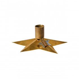 Bougeoir métal forme étoile diam 1,2cm