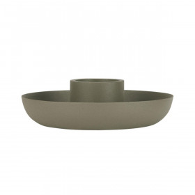 Bougeoir en aluminium Kaki