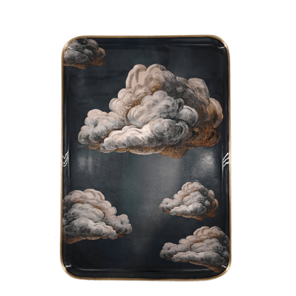 Plateau RECEPTION Nuage en Aluminium Emaillé 