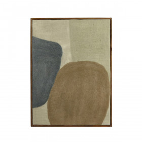 Toile WOOLY Laine et Bois - 107 x 76 