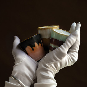 Set 3 Bougies Céramique 70s Noël 