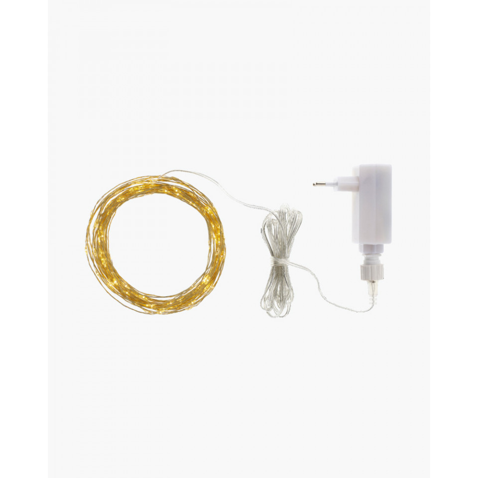 Guirlande Or KNIRKE 160 Leds Grains de Riz - L. 16m