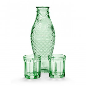 Set Carafe + 2 Verres Fish & Fish - Paola Navone 