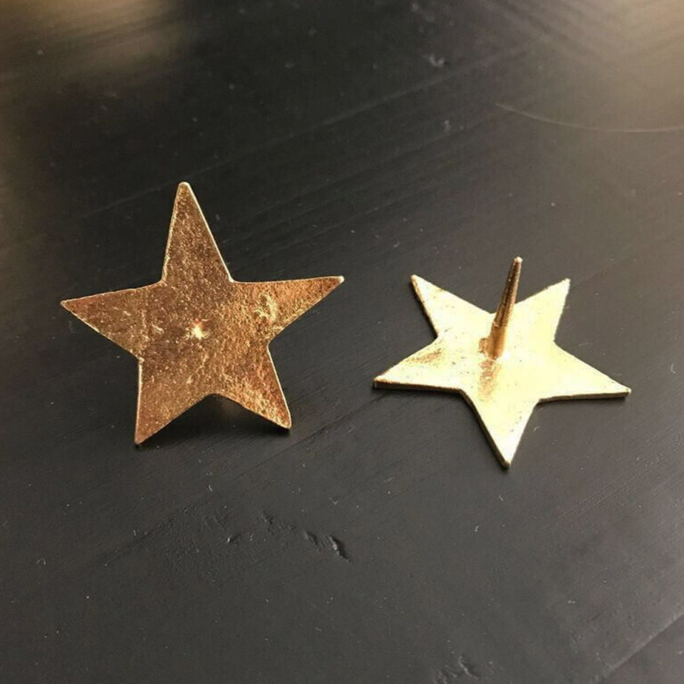 Clou étoile en laiton doré - 2 tailles - BONCOEURS